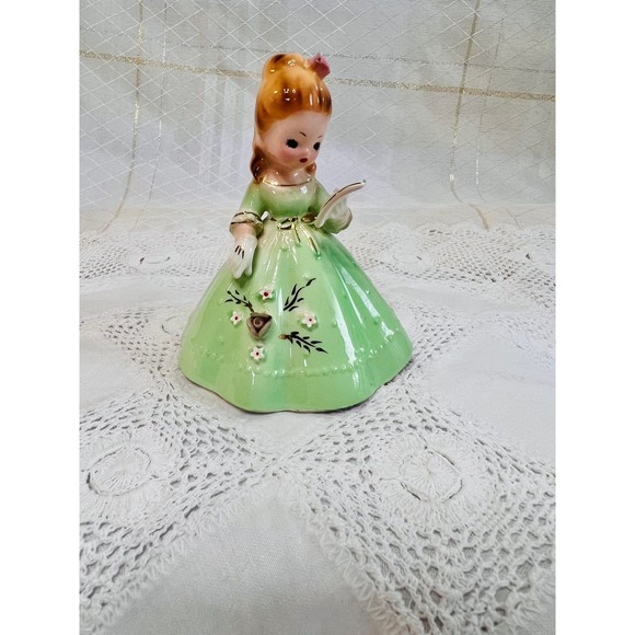 VTG Josef Originals BELLE of the Month, Bell of the Ball, Ceramic Bell Figurine - Picture 3 of 8